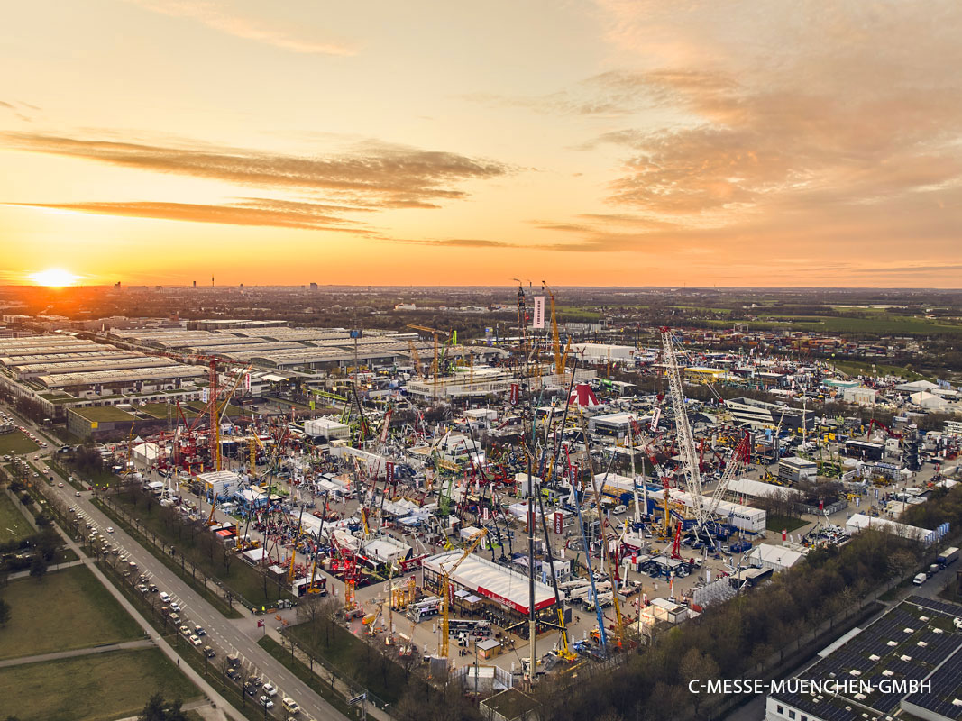 Messegelände München von oben